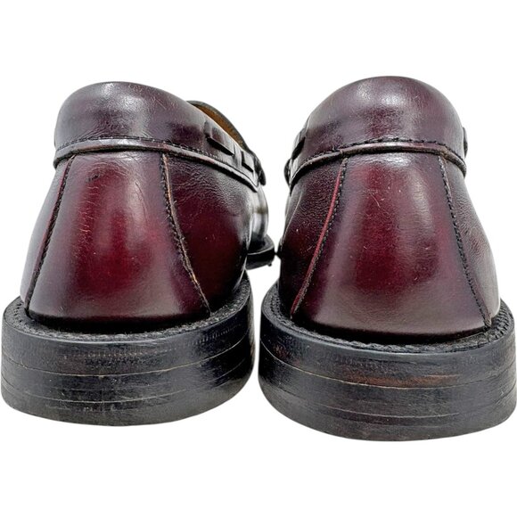 Vintage Hanover 2571 Oxblood Leather Tassel Kiltie Loafers - Picture 7 of 9